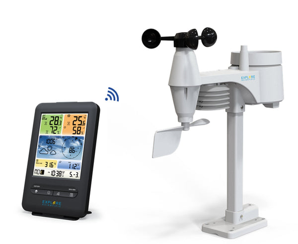 Explore Scientific 5-in-1 WiFi Professional Weather Station with Weather Underground - WSX1001