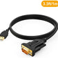 EXOS-2 PMC-Eight USB to RS232 Adapter (FTDI Chipset) 3' Cable