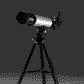 Explore One CF350 Silver Carbon Fiber Wrap 50mm AZ Mount Telescope