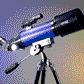 ExploreOne CF400 Blue Carbon Fiber Wrap 70mm Pan Handle AZ Mount Telescope