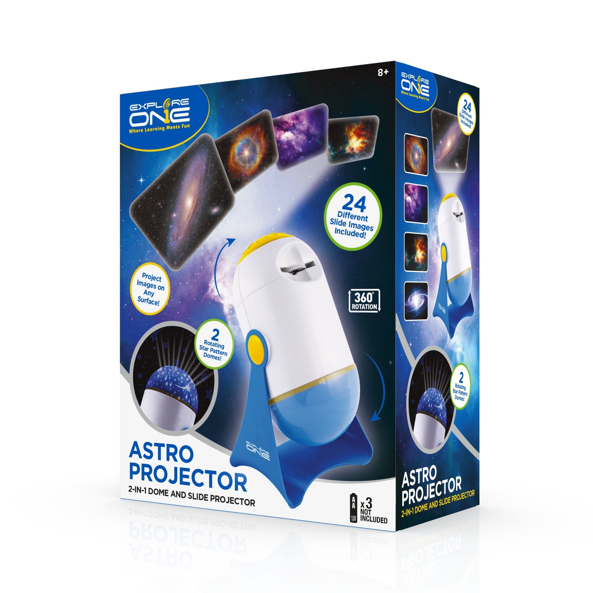 Explore One Astro Projector 2-in-1 Dome and Slide Projector