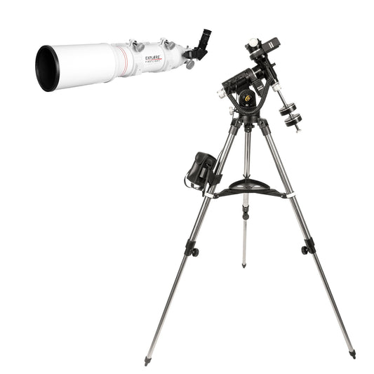 Explore FirstLight 102mm Doublet Refractor Telescope with iEXOS-100 PMC-Eight Equatorial Tracker System